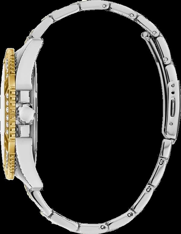 Montre Femme Guess Cosmo GW0033L4 en Acier Bicolore Argent/Or avec Lunette Strass vue 2