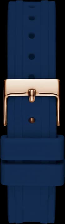 Montre Guess Cosmo GW0034L4 pour Femme - Cadran Bleu, Boîtier Or Rose, Bracelet Silicone vue 4