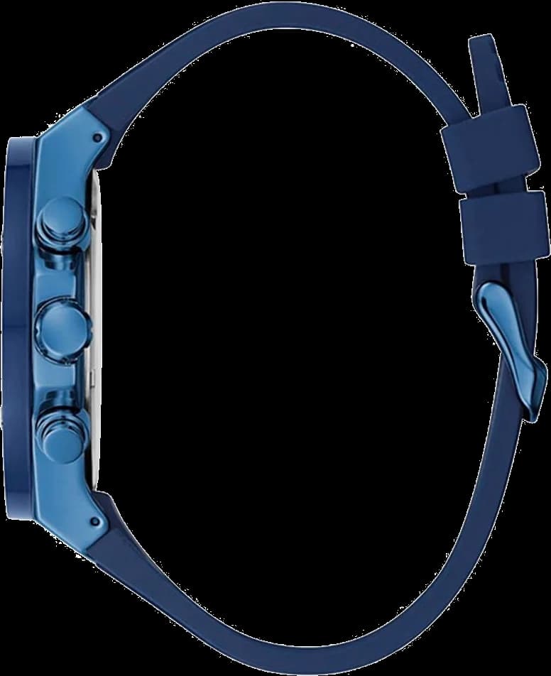 Montre Homme Guess Poseidon GW0057G3 en Silicone Bleu et Bracelet Silicone vue 2