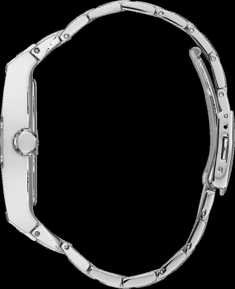 Montre Guess GW0094G1 Tonneau 43mm Acier Argent Micropavée Cristaux vue 2