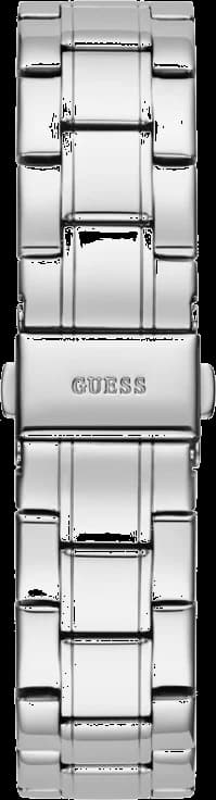 Attache bracelet Guess GW0111L1 en acier inoxydable argenté avec fermoir déployant double sécurité, maillons polis
