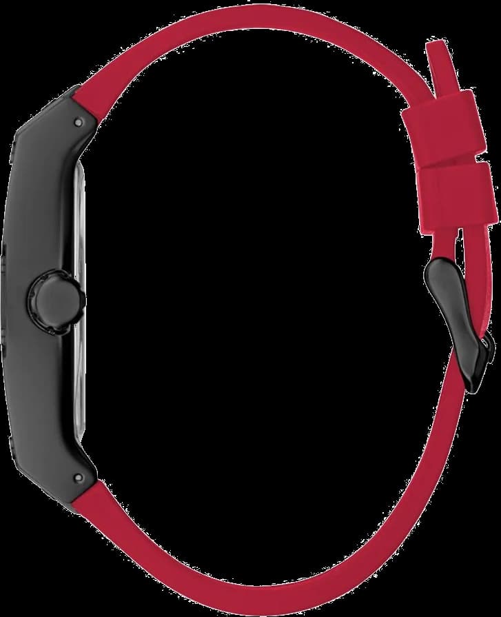 Visage cadran Guess GW0202G7 détail des index bâtons appliqués et aiguilles luminescentes, date à 4h30