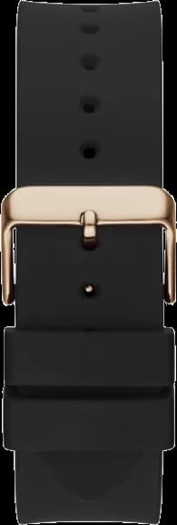 Montre Homme Guess GW0208G4 - Boîtier Or Rose 47mm, Cadran Noir, Bracelet Silicone Noir vue 3