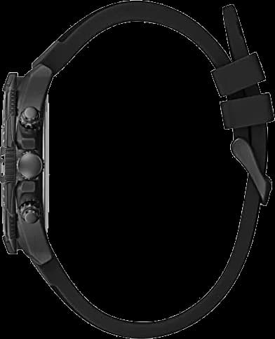 Montre Homme Guess GW0211G3 - Cadran noir multifonction, bracelet silicone noir vue 2