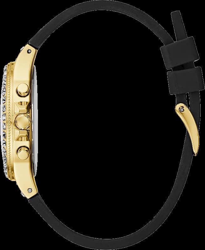Visage cadran Guess GW0257L1 affichage multifonction avec sous-cadrans jour date 24h, aiguilles tridimensionnelles et index appliqués