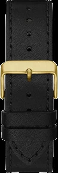 Montre Homme Guess GW0262G2 Cadran Multifonctions Noir Boîtier Or Bracelet Cuir vue 3