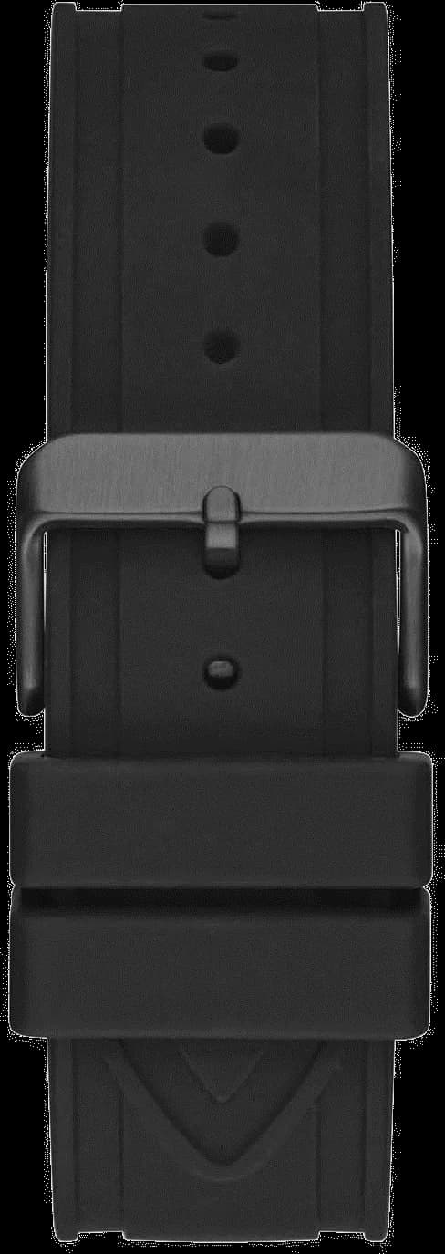 Montre Homme Guess Multifonction GW0263G4 - Boîtier Octogonal 44mm Noir, Bracelet Silicone vue 3