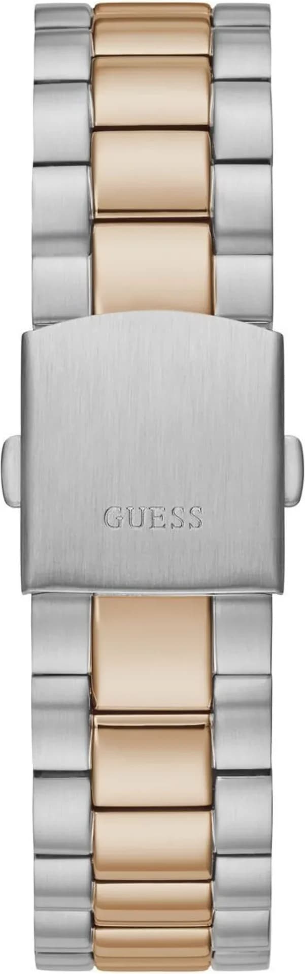 Lunette boîtier Guess GW0265G12 acier inoxydable bicolore lunette lisse verre minéral 42mm