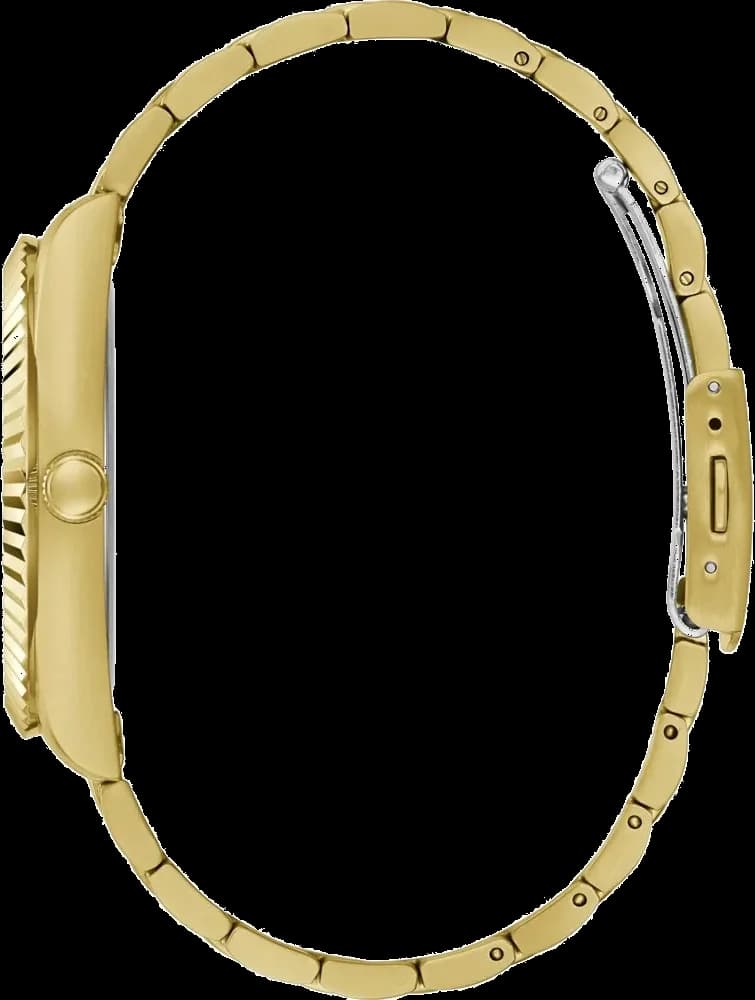 Montre Homme Guess Connoisseur GW0265G3 - Boîtier et bracelet acier doré, cadran noir vue 4