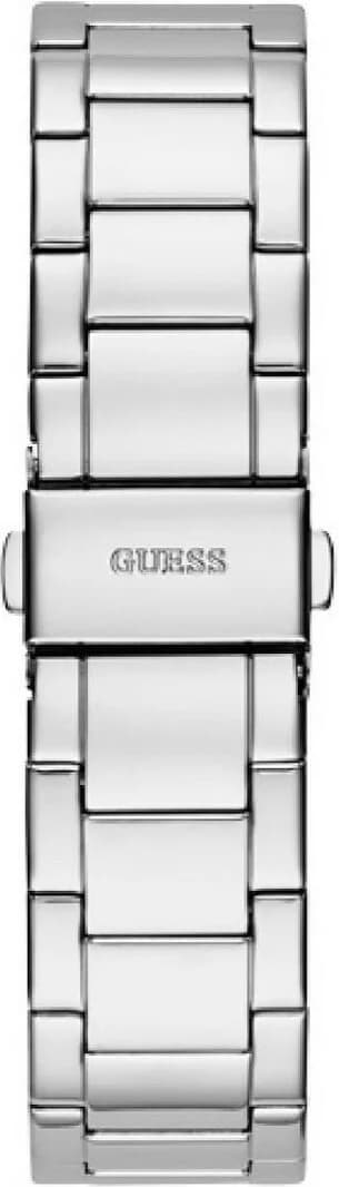 Attache bracelet Guess GW0320L1 en acier inoxydable argenté à maillons déployants