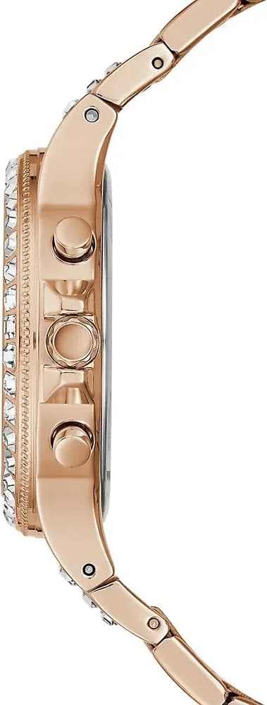Attache bracelet Guess GW0320L3 à maillons acier rose gold, fermoir déployant à double bouton-poussoir