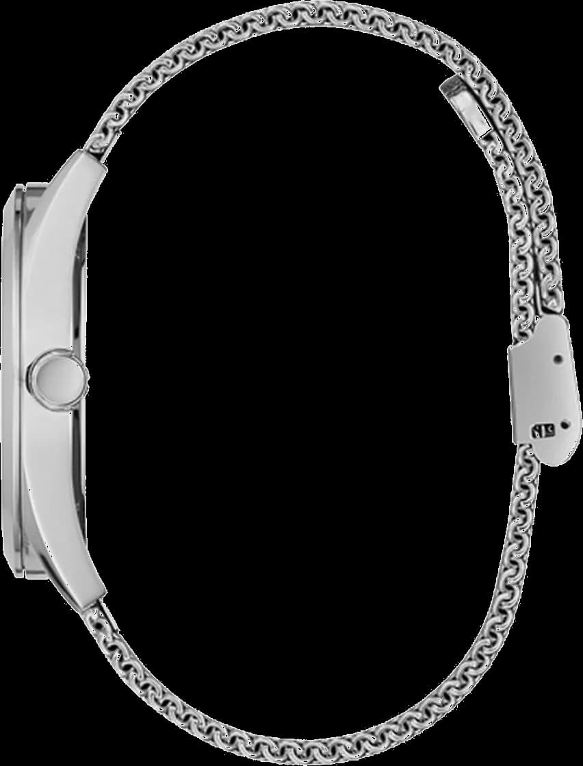 Montre Homme Guess GW0368G1 Tailor Cadran Argent Acier Maille Milanaise vue 3