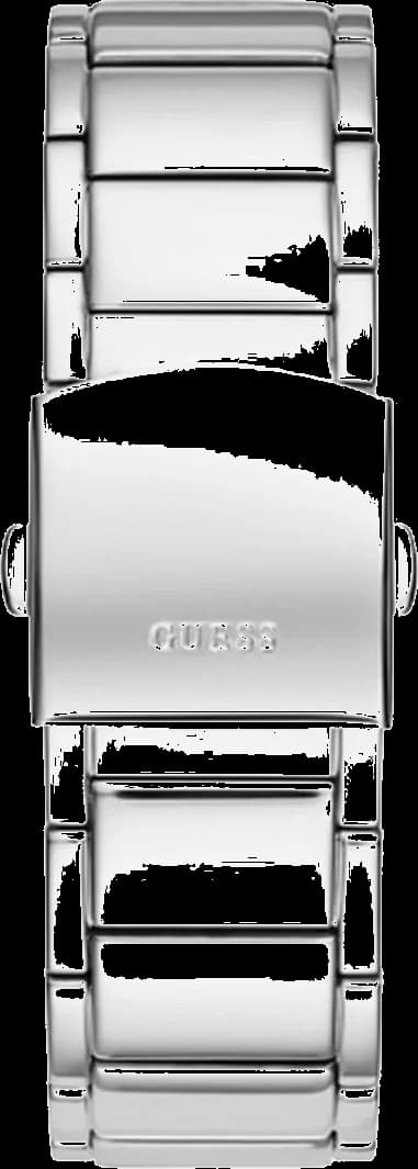 Montre Homme Guess Phoenix GW0387G1, Cadran Noir Tonneau, Bracelet Acier Argent vue 4