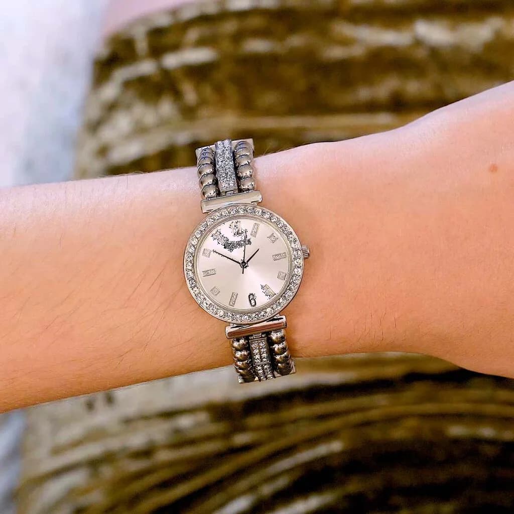 Montre Femme Guess Gala GW0401L1 en Acier Argenté avec Cadran Strass vue 5