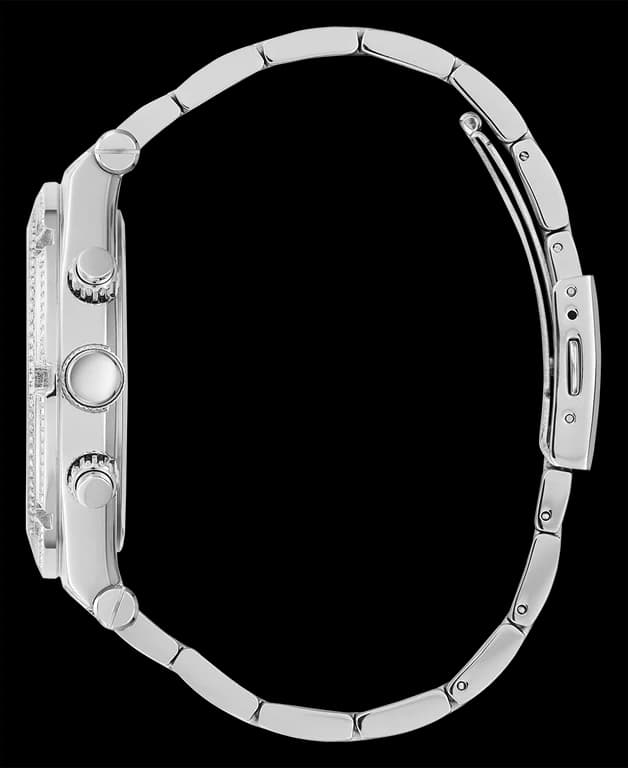 Montre Homme Guess GW0455G1 en acier inoxydable argenté, lunette sertie de strass vue 2