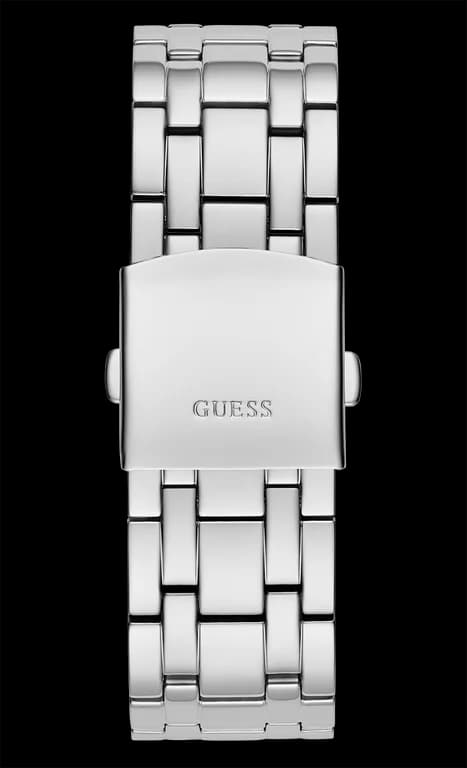 Montre Homme Guess GW0455G1 en acier inoxydable argenté, lunette sertie de strass vue 3