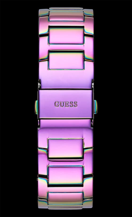 Montre Femme Guess Queen GW0464L4 en Acier Arc-en-ciel avec Cadran à Cristaux vue 4