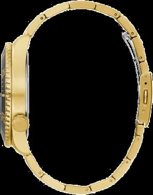 Attache bracelet Guess GW0488G2 en acier doré à maillons jonc ajustable avec fermoir déployant double sécurité