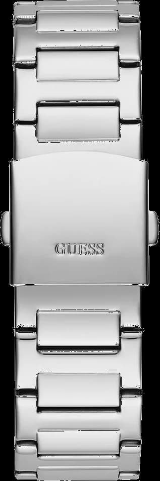 Montre Homme Guess Duke GW0576G1, boîtier argenté avec strass, bracelet acier vue 3