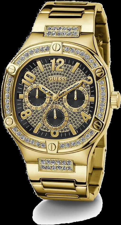 Montre Homme Guess Duke GW0576G2 en Acier Doré, Cadran Noir Multifonction vue 5