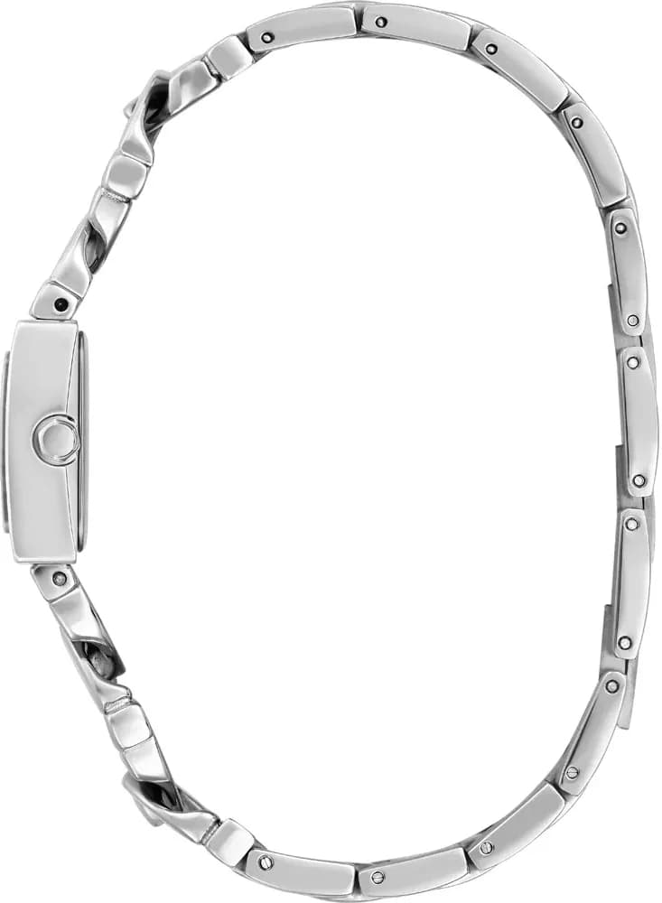Attache bracelet Guess GW0603L1 bracelet acier inoxydable maillons jonc, fermoir déployant triple sécurité