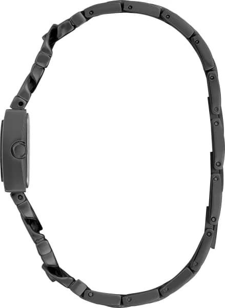 Attache bracelet Guess GW0603L3 en acier inoxydable maillons jonc, fermoir déployant double sécurité, finition brossée et polie