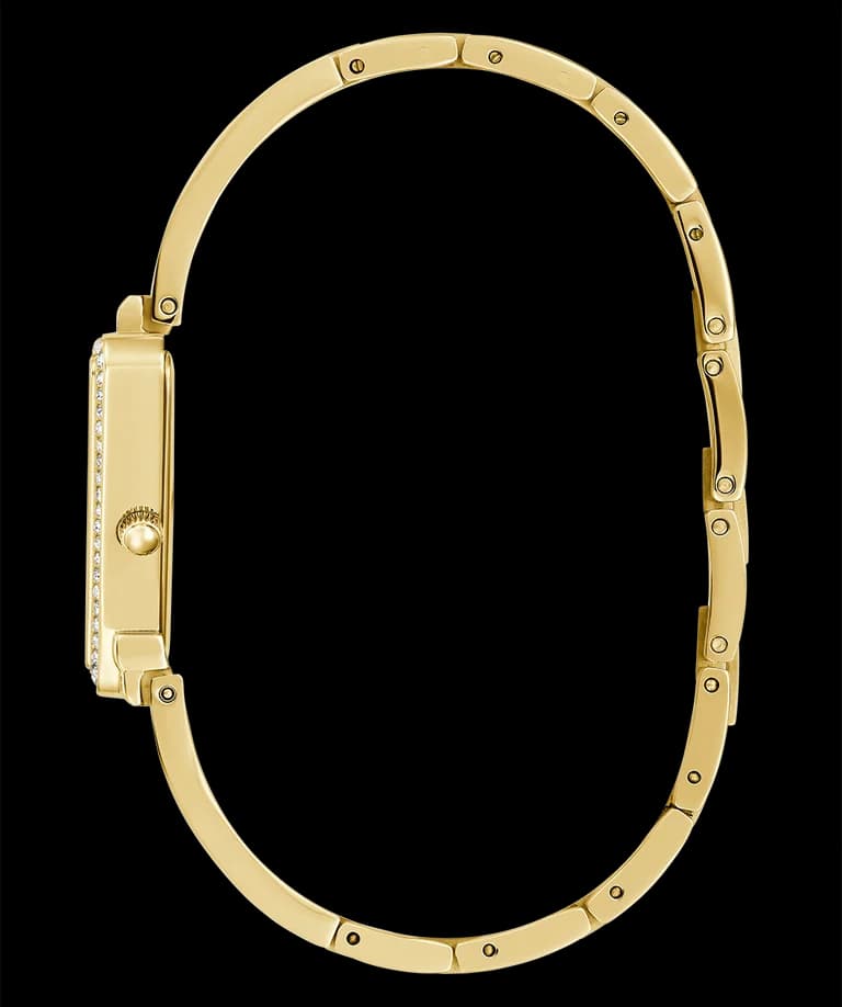 Attache bracelet Guess GW0644L2 en acier doré avec maillons ajustables et fermoir déployant
