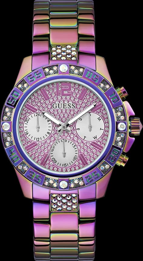 Montre Femme Guess GW0771L4 Acier Inoxydable Arc-en-ciel avec Cristaux
