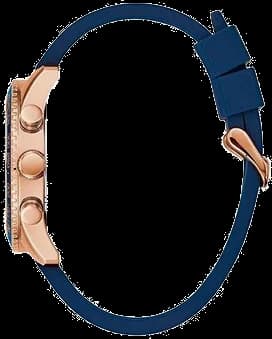 Visage cadran Guess W0971G3 avec aiguilles trident et guichet date à 4h30