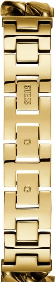 Attache bracelet Guess W1030L2 bracelet maille milanaise en acier doré avec fermoir déployante sécurisé
