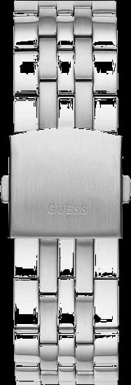 Attache bracelet Guess W1107G2 en acier inoxydable à maillons déployants, fermoir sécurisé