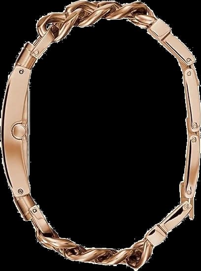 Visage cadran Guess W1117L3 aux index bâtons et aiguilles dorés, date à 3h, lisibilité parfaite