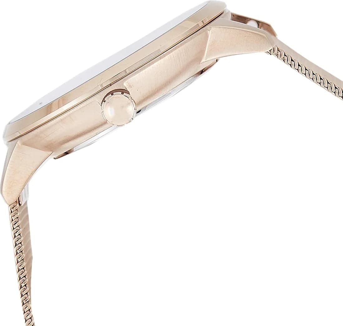 Attache bracelet Hugo Boss 1502424 en acier inoxydable plaqué or rose, maillons doux et fermoir déployant sécurisé