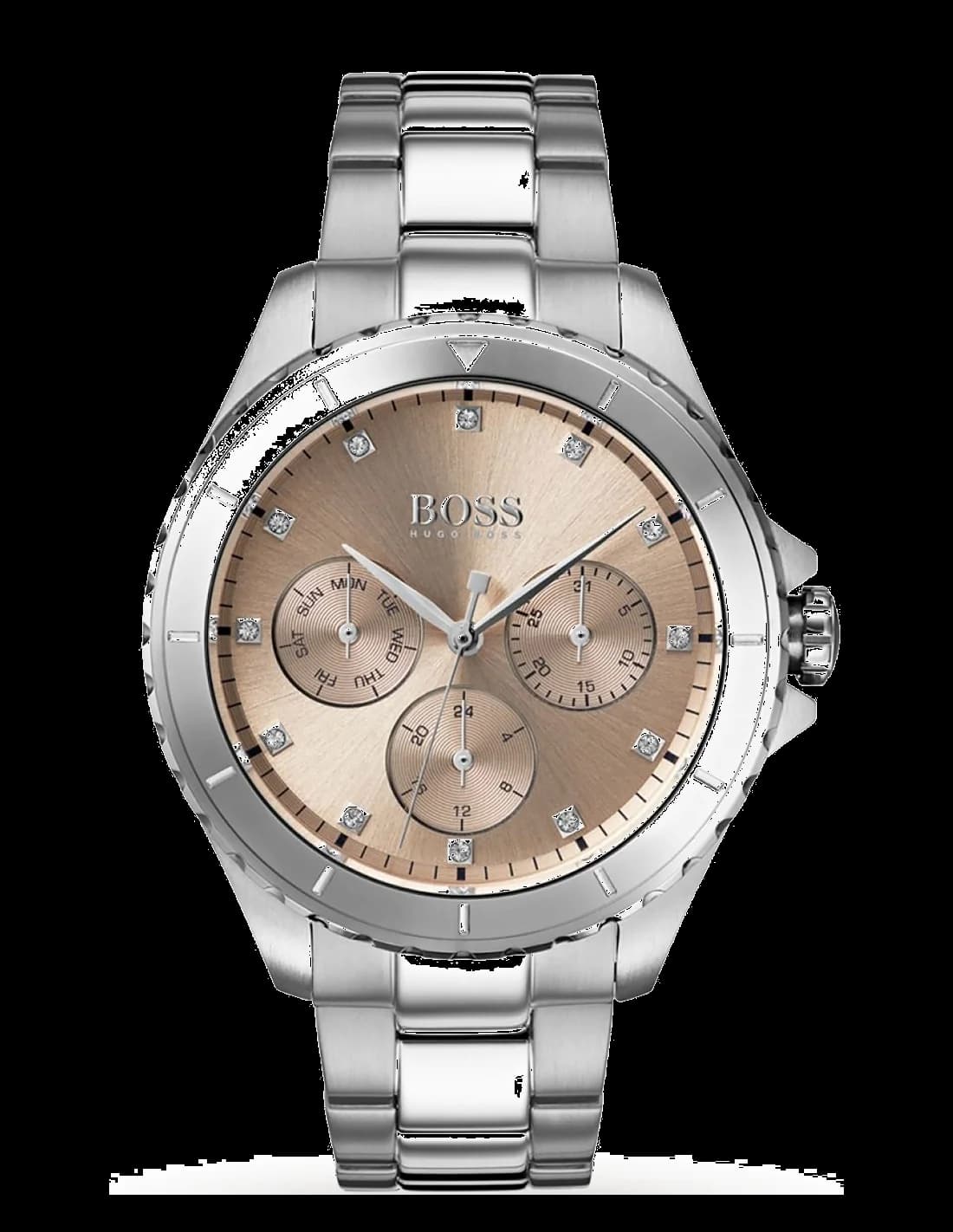 Montre Femme Hugo Boss Premiere 1502444 Acier Argenté Cadran Or Rose