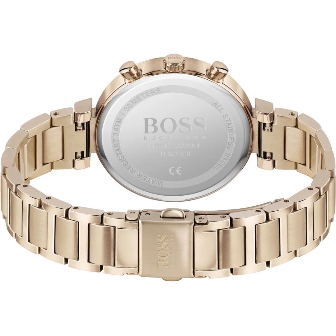 Montre Femme Hugo Boss 1502531 Acier Inoxydable Or Rose Cadran Champagne vue 7
