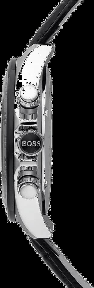Visage cadran Hugo Boss 1513177 compteurs 30 minutes et 12 heures, date à 4h30, aiguilles luminescentes
