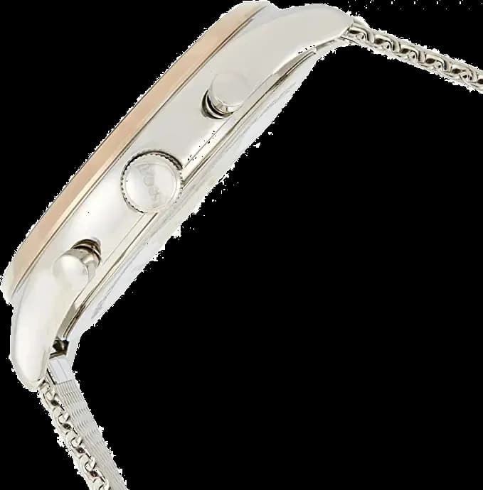 Visage cadran Hugo Boss 1513549 avec index appliqués argentés, aiguilles dauphine et guichet date à 3h pour une lisibilité optimale