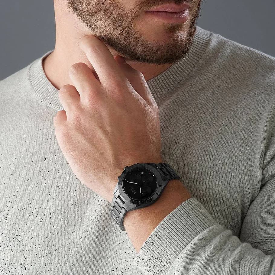 Montre Homme Hugo Boss 1513581 Chronographe Acier Noir vue 5
