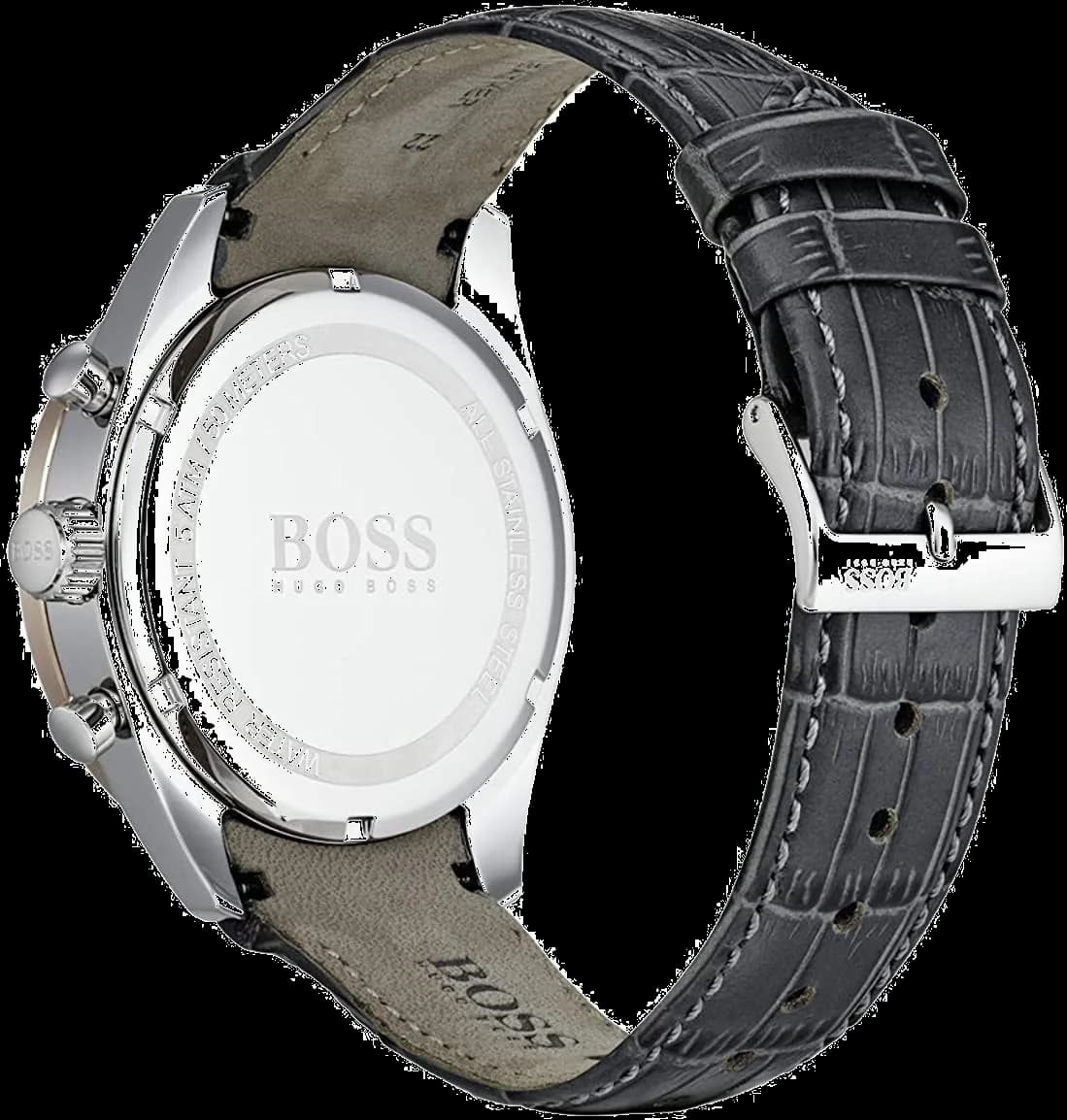 Montre Homme Hugo Boss 1513628 Chronographe Cadran Gris Anthracite Cuir vue 2
