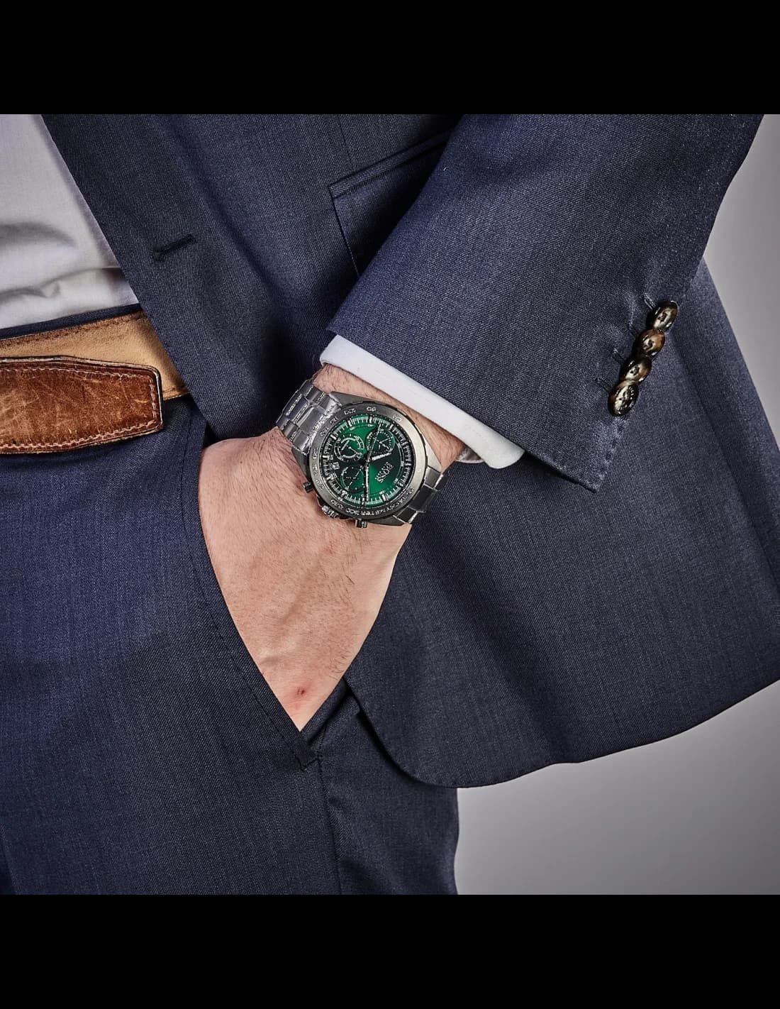 Montre Homme Hugo Boss Intensity 1513682 - Chronographe Cadran Bleu Acier vue 4