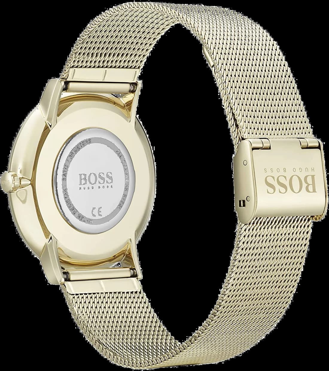 Visage cadran Hugo Boss 1513735 affichage date à 3h, index appliqués, aiguilles noires polies, contraste lisible