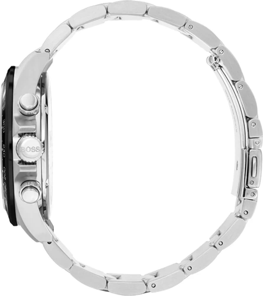 Attache bracelet Hugo Boss 1513757 propose maillons acier bicolores or rose avec fermoir déployant sécurisé et poussoirs ajustement