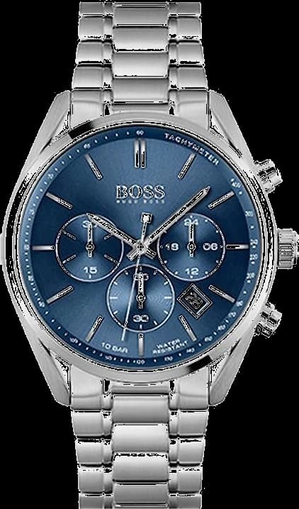 Montre Homme Hugo Boss Skymaster 1513784 Cadran Bleu Acier Inoxydable Chronographe