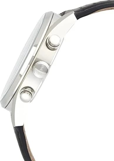 Montre Hugo Boss Champion 1513816 pour Homme - Boîtier Acier, Cadran Noir, Bracelet Cuir Perforé Noir vue 2