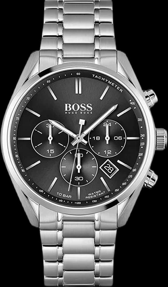 Montre Homme Hugo Boss Associate 1513871 Chronographe Quartz Cadran Noir Acier