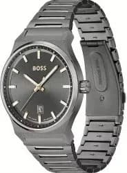 Visage cadran Hugo Boss 1514078 index appliques bâtons, aiguilles luminescentes, date à 3h