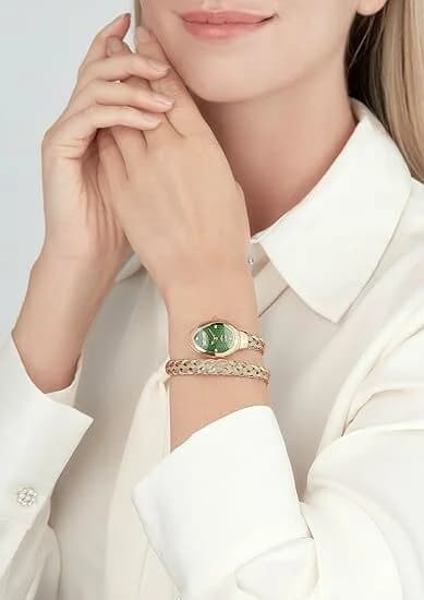 Lunette boîtier Just Cavalli JC1L264M0045 en acier rose gold 42mm, lunette lisse polie, glace saphir et profil épais