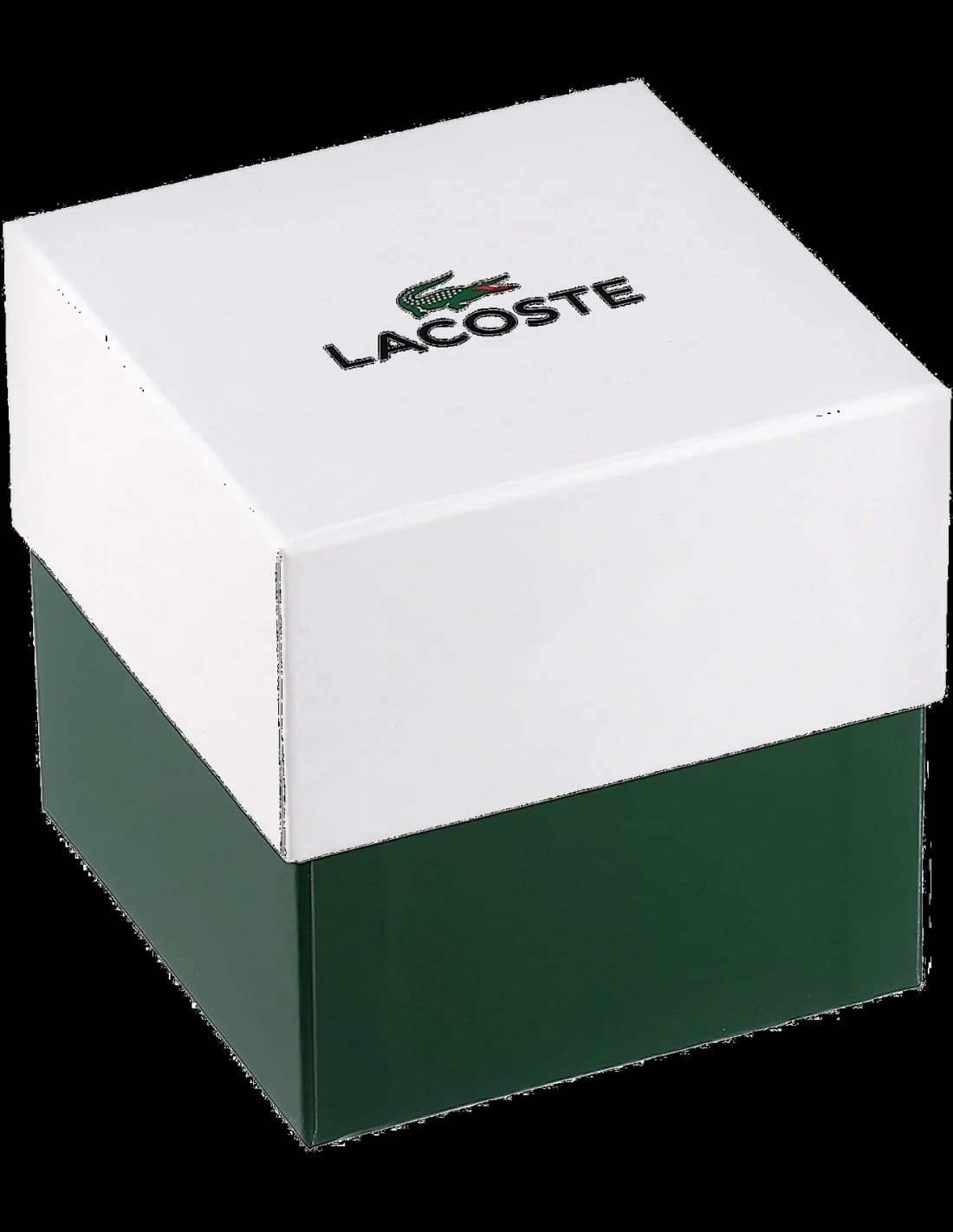 Attache bracelet Lacoste 2001174 en acier inoxydable brossé avec fermoir déployant et boucle sécurisée