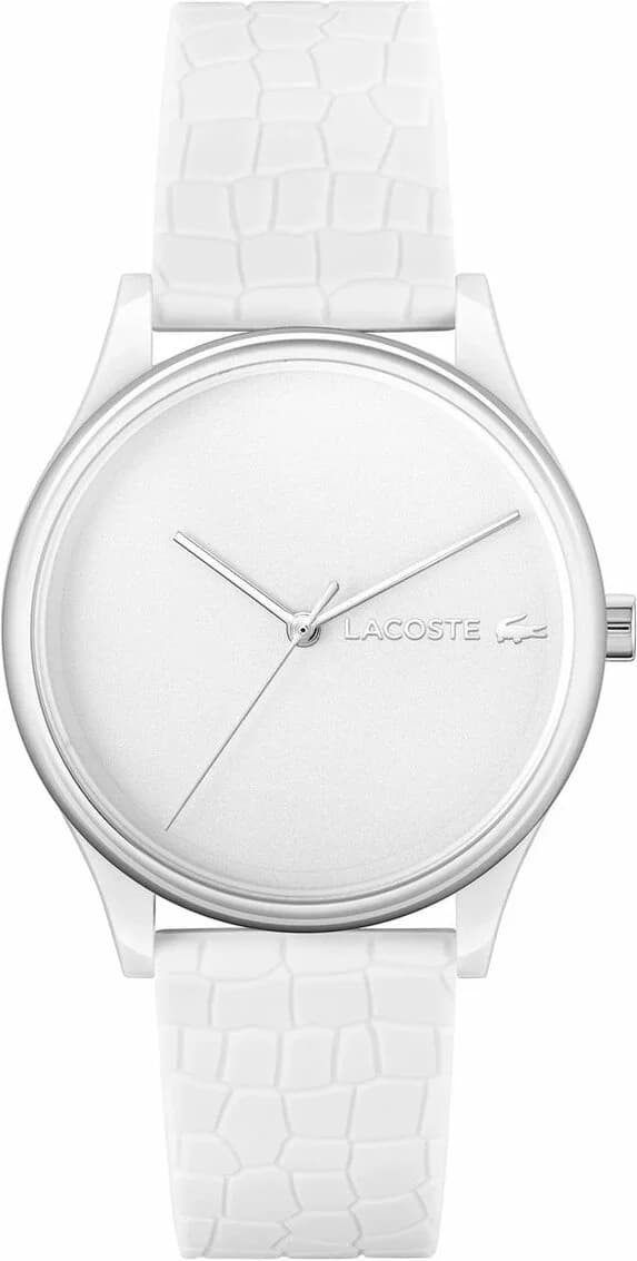 Montre Lacoste pour Femme Réf. 2001246 - Cadran et bracelet blanc silicone