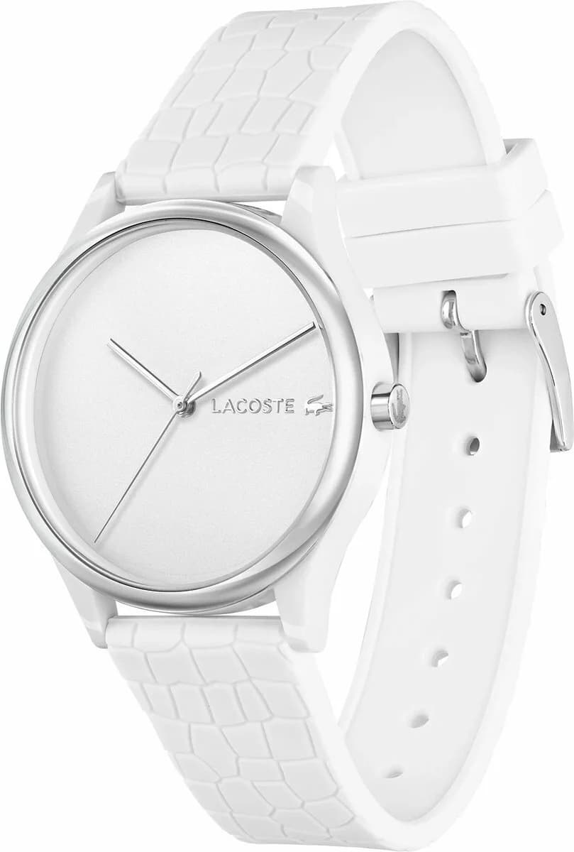 Montre Lacoste pour Femme Réf. 2001246 - Cadran et bracelet blanc silicone vue 2